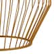 image 3 of Gold Finish Tapered Design Side Table,Bedside Table With Round Mirrored Top, Accent Table,Ideal For Lounge Gold