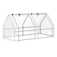 image 1 of Outsunny Mini Small Greenhouse with Steel Frame & PE Cover & Window