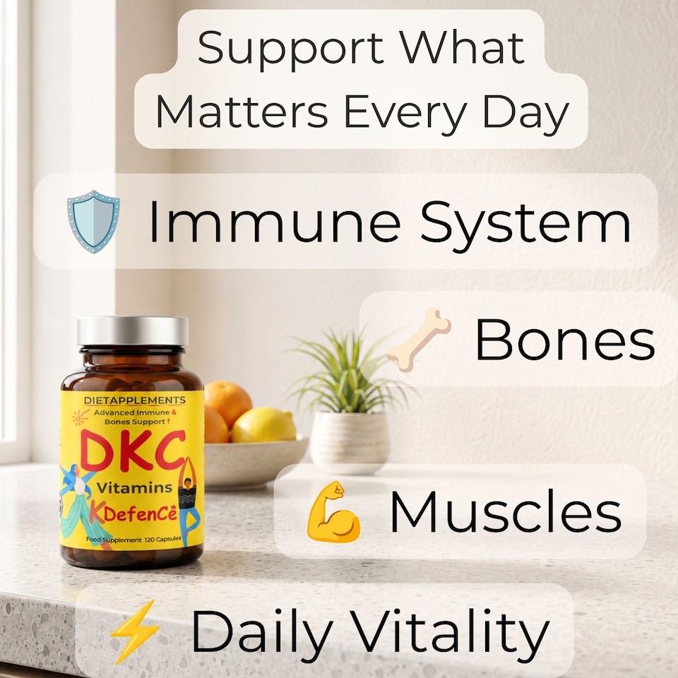 image 1 of Dietapplements Vitamin D3, Vitamin K2 & Vitamin C 90 Capsules