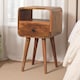 image 1 of Mini Oakish Curve Open Bedside