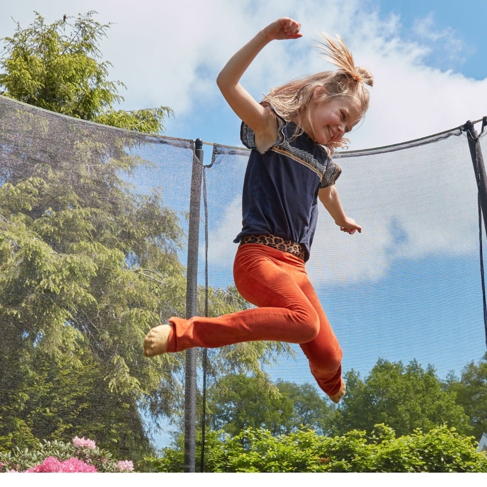 image 1 of 10ft Salta Green Comfort Edition InGround Round Trampoline with Enclosure