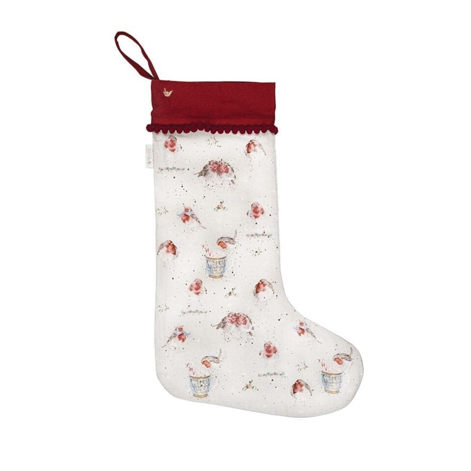 image 1 of Wrendale Designs Illustrated Animal Fabric Christmas Stocking - 22 x 60 cm
