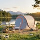 image 8 of Outsunny Pop up Camping Tent for 2 Man, 2000mm Waterproof with Carry Bag, Grey | Orange | Grey and Orange