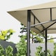 image 9 of Outsunny 8 x 5 Grill Gazebo Canopy, Double Tiered Outdoor BBQ Gazebo Shelter with 2 Side Shelves, Storage Baskets, Hook for Garden, Patio, Barbecue, Picnic, Beige