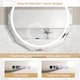 image 9 of COSTWAY 76CM Defog Bathroom Mirror Wall Mounted LED Lighted Mirror