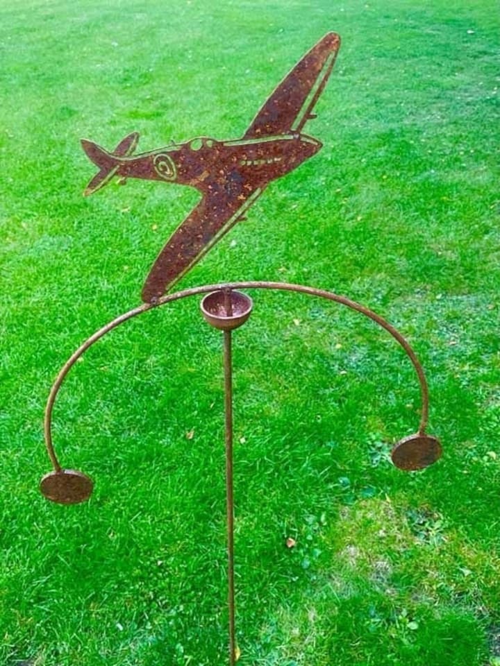 image 1 of Spitfire Wind Rocker Double Bare Metal/Ready to Rust - Steel - W54 x H148.5 cm