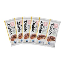 Diablo No Added Sugar Milk Chocolate with Hazelnuts 75g 6 Pack