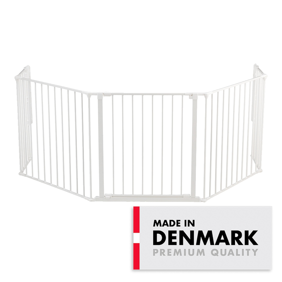 image 1 of BabyDan Olaf XX Wide Wall Mounted Safety Gate & Fireguard 90 - 278cm White