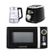 image 1 of GEEPAS Electric Kettle 2 Slice Bread Toaster & Microwave Kitchen Set