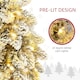 image 5 of HOMCOM 2 Piece Mini Artificial Christmas Trees Flocked Tabletop Xmas Trees