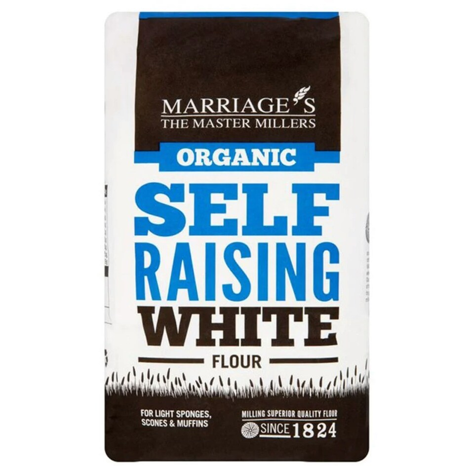 Self Raising White Flour, Organic 1kg (Marriages)
