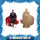 image 2 of Superman Cartoon Style DC Comics Small Star Mini Cardboard Cutout 92cm