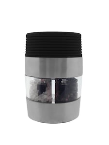 Grunwerg Gmill 2-in-1 Salt and Pepper Mill, Stainless Steel & Acrylic