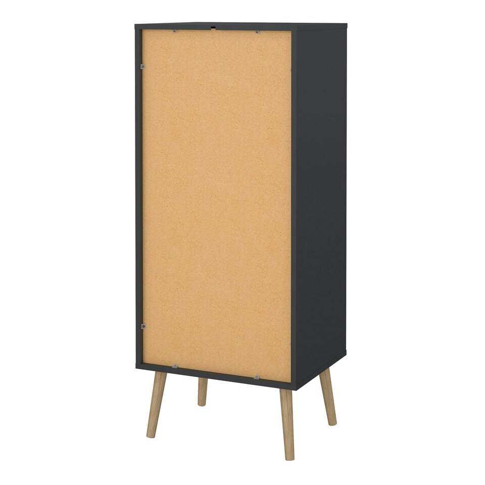 image 1 of Cumbria Chest 5 Drawers Dark Grey