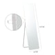image 5 of Living and Home Modern Rectangular Metal Floor Mirror