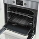 image 2 of SPARES2GO Small Grill Pan, Rack & Detachable Handle for Lamona Oven Cookers (Non-Stick Vitreous Enamelled)