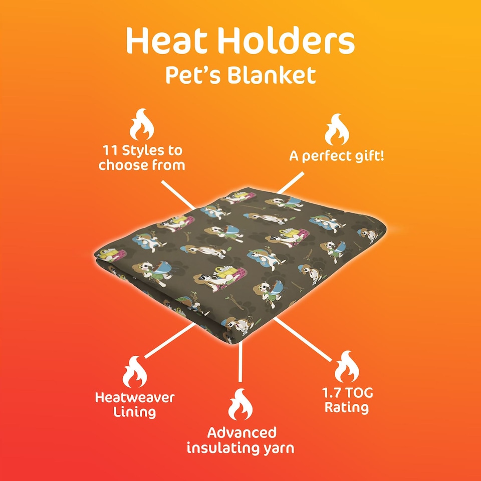 image 1 of Warm Quilted Fleece Pet Blanket for Winter with Cats & Dogs