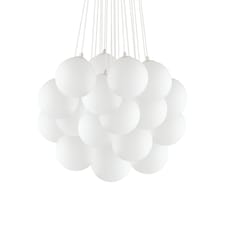 Mapa Bianco 22 Light Large Cluster Pendant White, E14