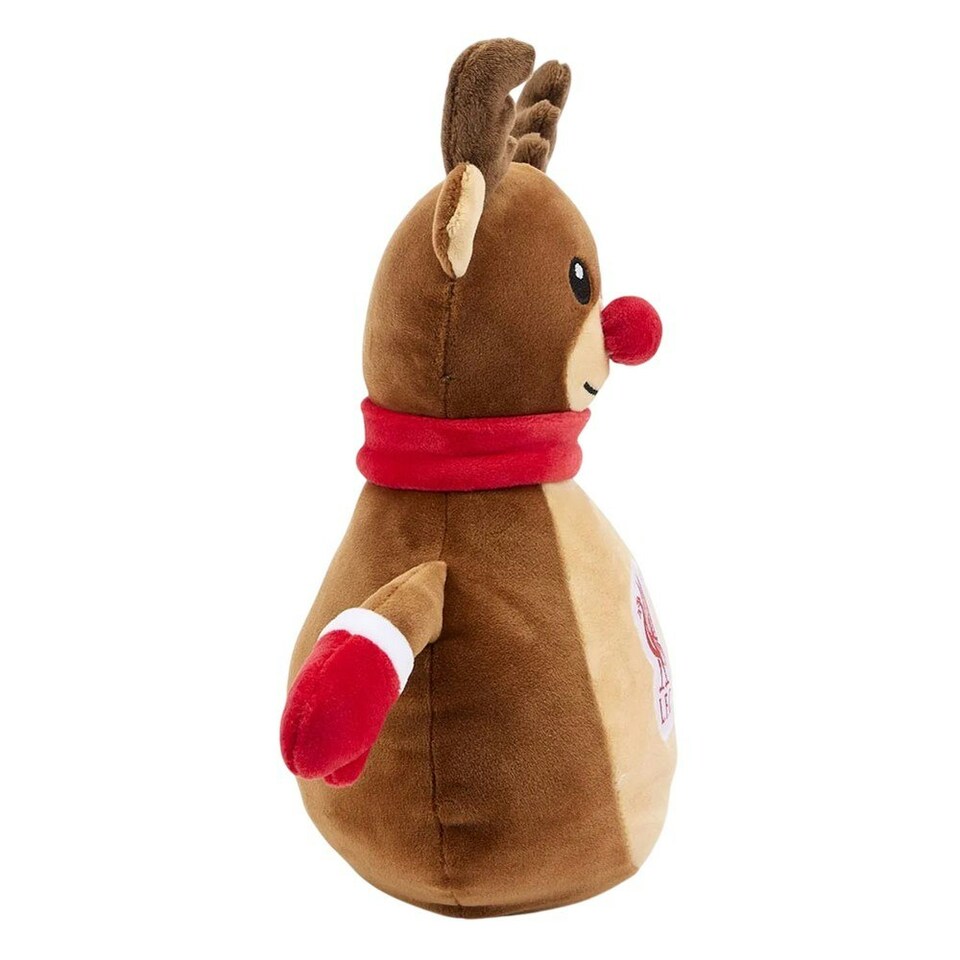 image 1 of Liverpool FC Reindeer Plush Toy - Brown/Beige - One Size