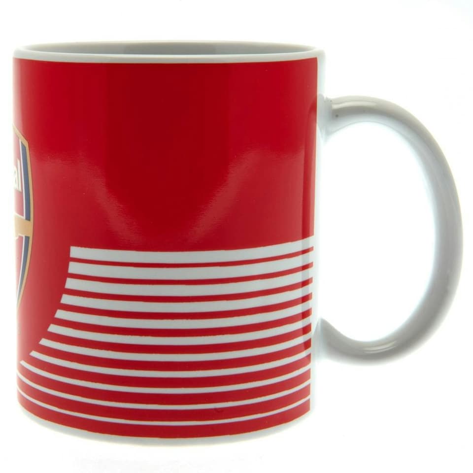 image 1 of Arsenal FC Lines 325ml Mug - Red/White - One Size