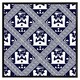 image 2 of Egyptian hieroglyphs in navy (Picture Frame) Grey | XL