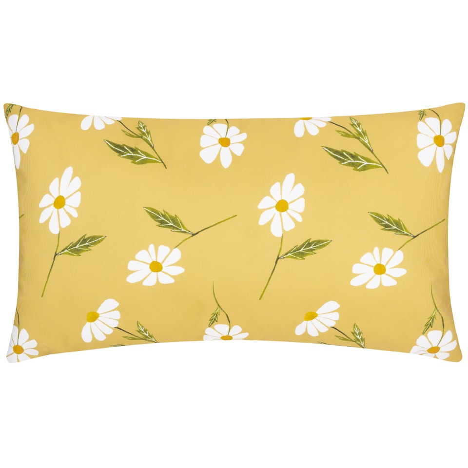 image 1 of Wylder Daisies Floral Reversible Outdoor Cushion