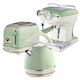 image 1 of Ariete ARPK17 Vintage Retro Dome Kettle, Toaster & Espresso Coffee Machine Set, Green