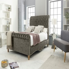 Epsol Crush Small Double Bed Frame - Grey