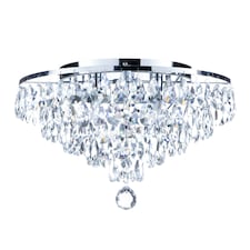 BHS Elsa 4 Light Ceiling Light, Chrome