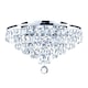 image 1 of BHS Elsa 4 Light Ceiling Light, Chrome