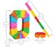 image 3 of Pinatas Number 0 Cardboard Pinata, Stick and Blindfold Set - W35cm x D7.5cm x H50cm - Multi