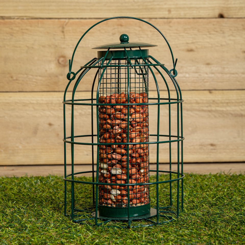 image 1 of Samuel Alexander Pack of 3 Hanging Nut Seed & Fat Ball Bird Feeders with Squirrel Guard