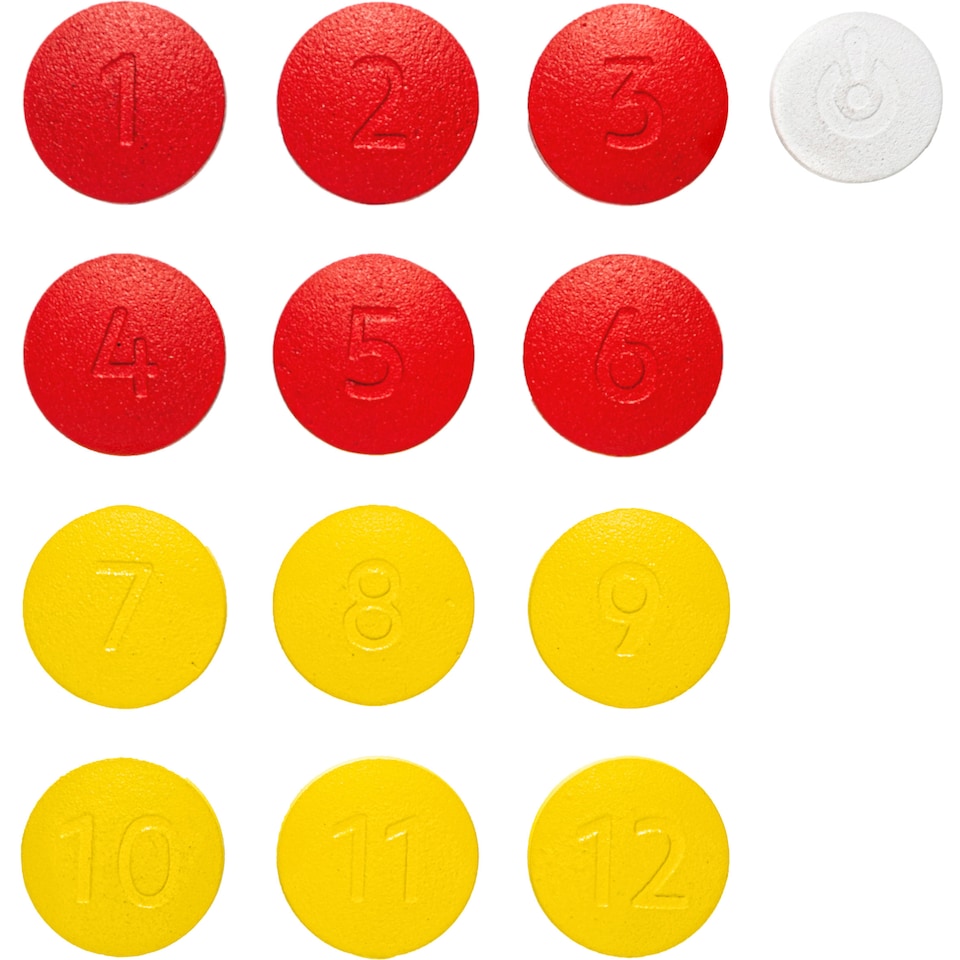 image 1 of Decathlon Coloured Set of 12 Cast Iron Vendéen Discs + 1 Jack