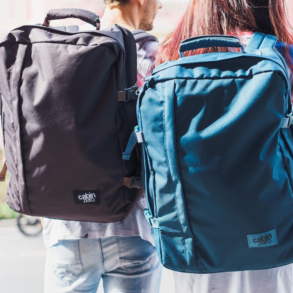 image 1 of CABINZERO Classic Cabin Backpack 44L, Lightweight Bag for Long Trips | Blue | Navy
