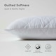 image 4 of Homescapes Cotton Rich Quilted Pillow Protectors - 60 x 60 cm - Pack of 4 White