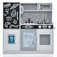 image 1 of COSTWAY Wooden Play Kitchen Kids Pretend Play Toy w/ Microwave Ice Make