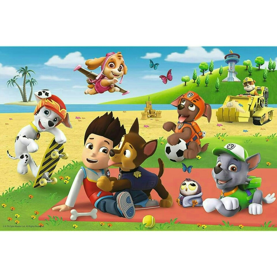 image 1 of Trefl Paw Patrol Fun on the Blanket Puzzle - 24 Pieces