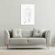 image 2 of line art of male body (Canvas Print) 127 x 101 x 4cm