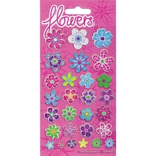 Paper Projects Reusable Flowers Stickers - Multicoloured - One Size
