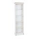 image 3 of Core Products Corona White, Tall Narrow Bookcase 176cm x W46cm x L20cm White