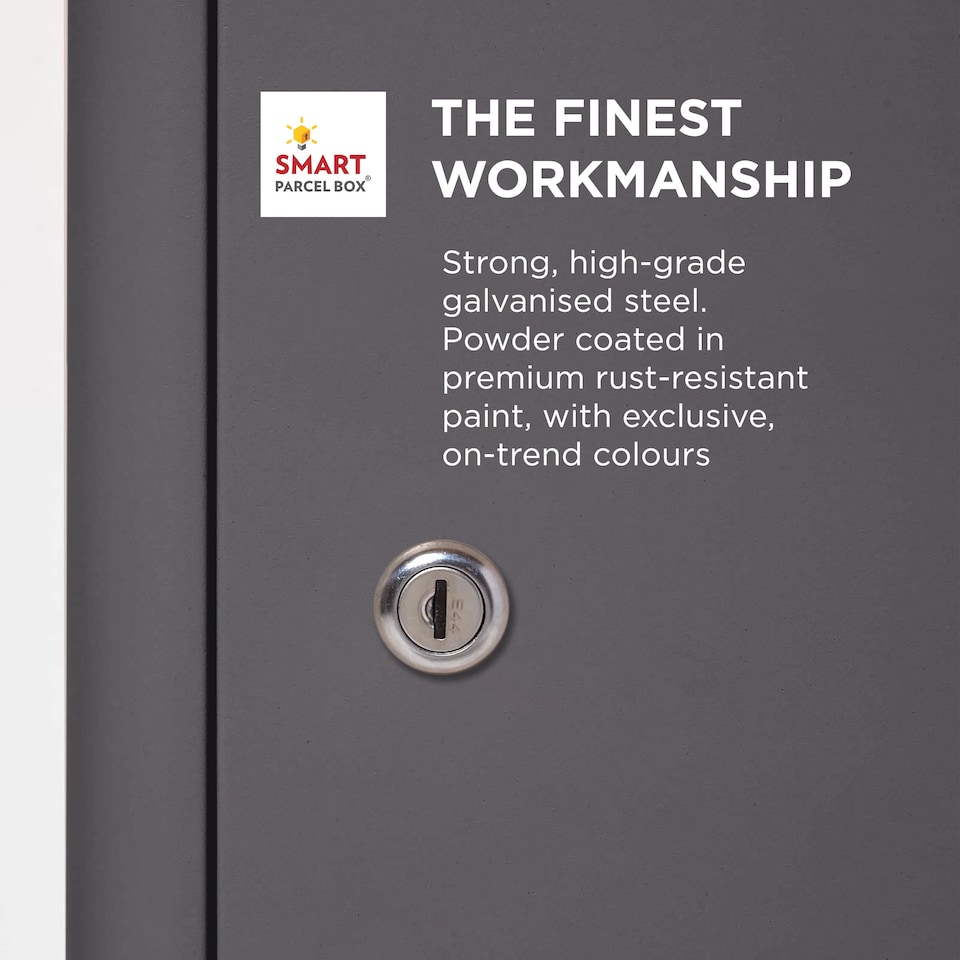 image 1 of Smart Parcel Box® Extra-Large Slanted Top Front Access Black | Black | 1