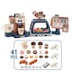 image 6 of Pretend Kitchen Coffee Playset with Cash Register, Coffee Maker & Accessories - Toddler Role Play Toy for Kids 3 plus