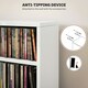 image 6 of HOMCOM Set of 2 CD Storage Units with Adjustable Shelves, High Gloss Grey