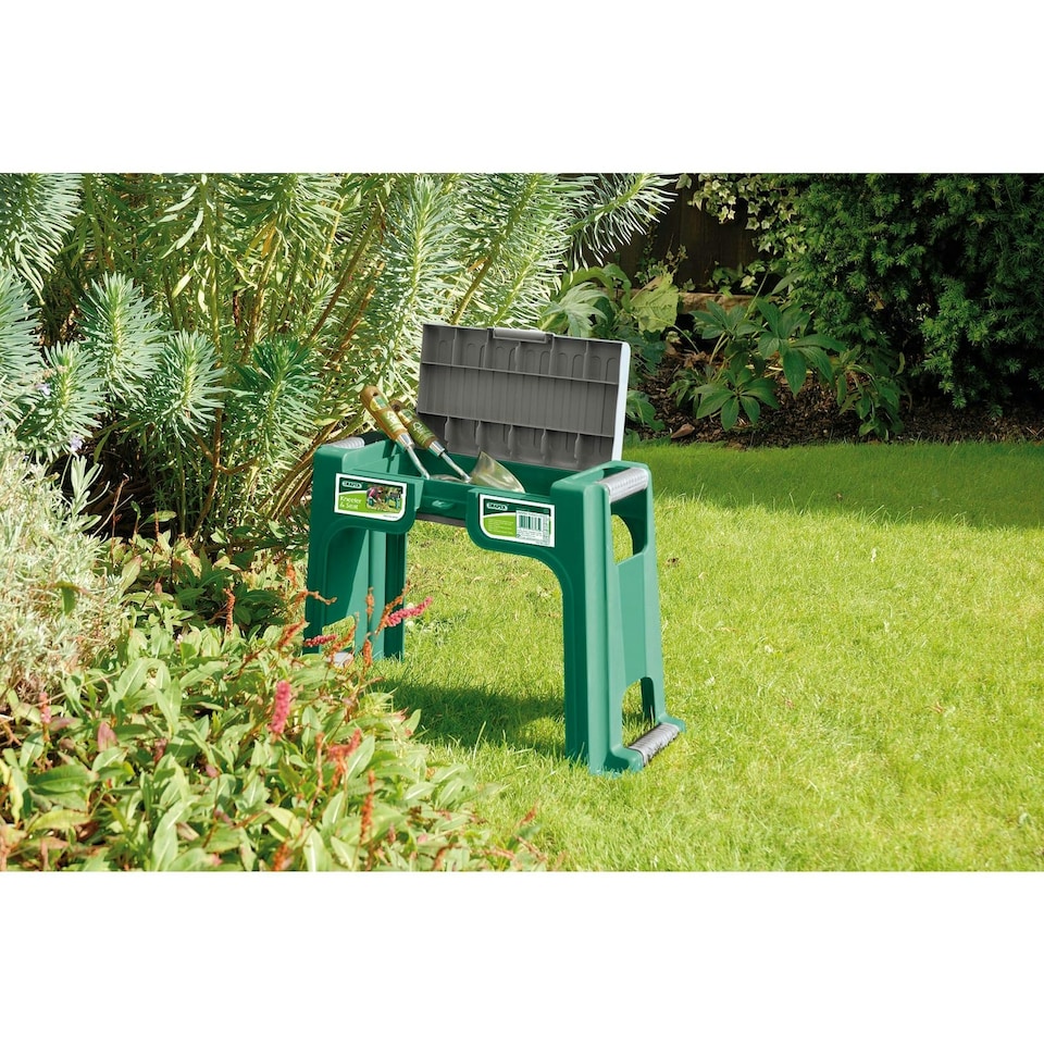 image 1 of Draper Gardener's Plastic Kneeler Seat - Green