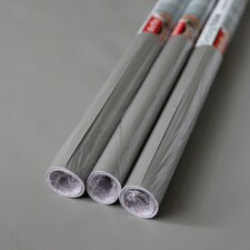 Sticky Back Plastic Matt Grey Plain Kitchen Self-adhesive Vinyl Wrap for Cupboards, Doors and Furniture 67.5cm x 2m (3 rolls) - d-c-fix
