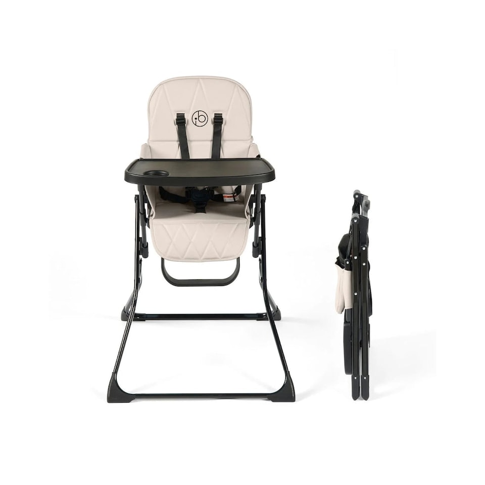 image 1 of Ickle Bubba Flip Magic Fold Highchair - Pearl Grey