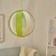 image 3 of ValueLights J90 Green Ceiling Pendant Shade & Bulb | Green