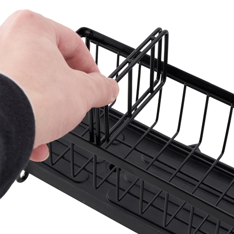 image 1 of Living and Home Kitchen Sink Caddy Organiser | Black