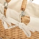 image 7 of Medium Swing Handle Shopping Basket with Lining Multi | Garden Rose | M