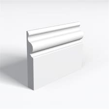 Pack of 20 (Total 20 Units) - Moisture Resistant MDF Primed Regency Ogee Skirting Board - 25mm (T) x 119mm (H) x 3050mm (L)